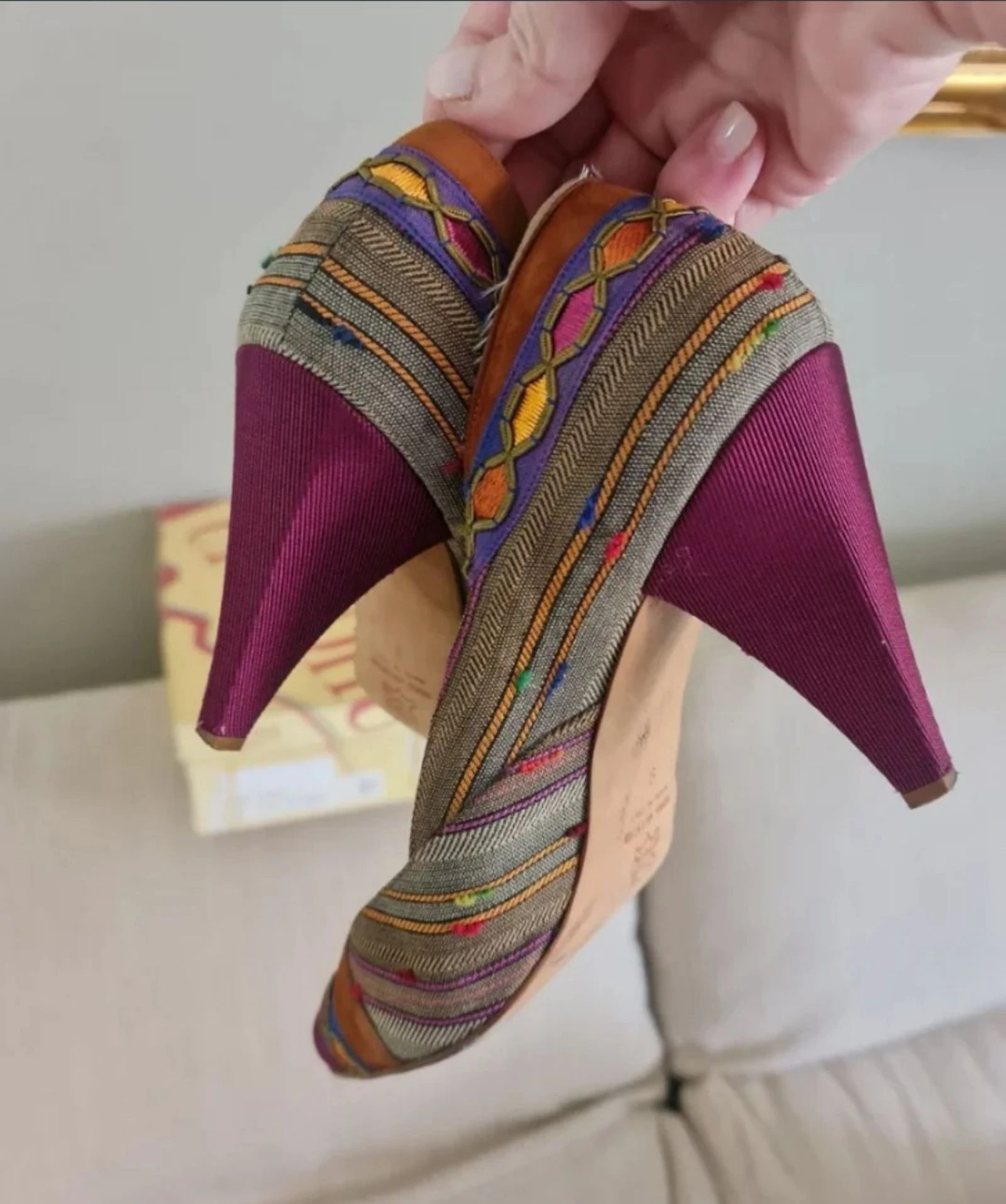 Mario Valentino Archive - Sapato Alto Vintage - Peça de Colecionador - Condição Imaculada – photo 6